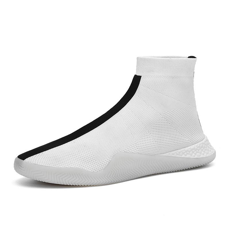 Men's Trendy Shoes Korean Style All-match Casual Shoes Lazy One-foot High-top Men's Sneakers