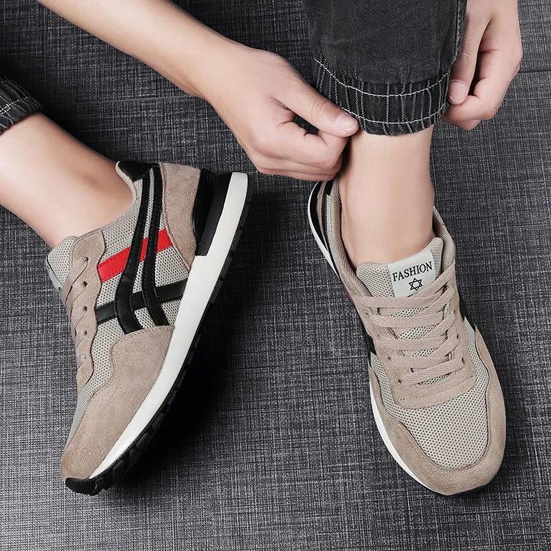 New Summer Mesh Breathable Fashion Versatile Four Seasons Slow Running Shoes Trend Casual Sports Men's Shoes