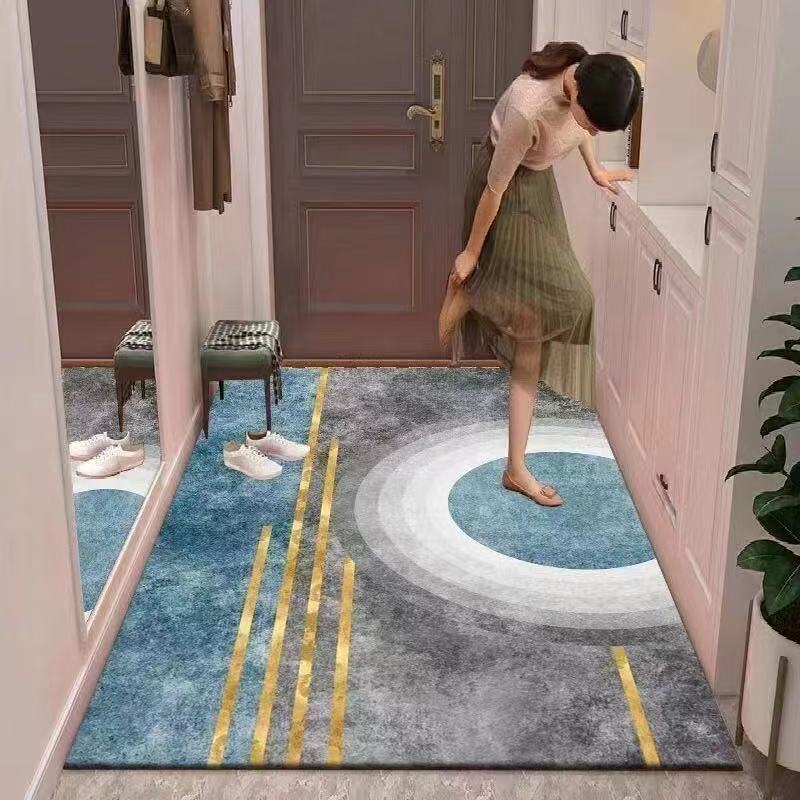 Light Luxury Style Door Mat Simple and Modern Floor Mats Door-to-door Doormats Living Room Mat Bedroom Non-slip Carpet