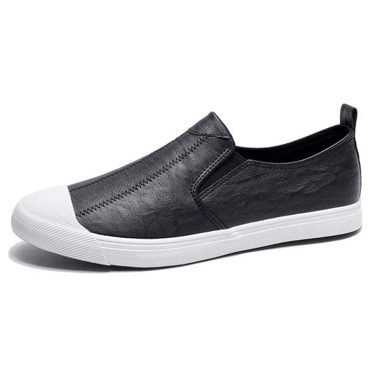 Men's Breathable Casual Shoes Summer Solid Color Flat Casual Shoes