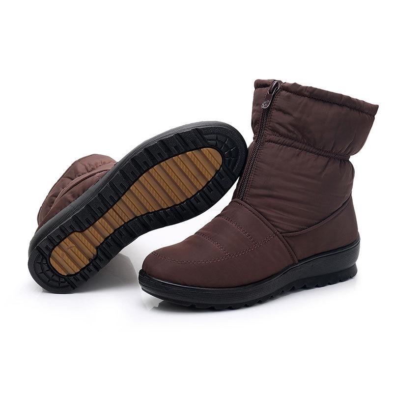 Women Boots Winter Shoes Waterproof Snow Boots Ankle Booties Black Red Warm Non Slip Boots Girls Female Casual Plus Size Boots 35-43