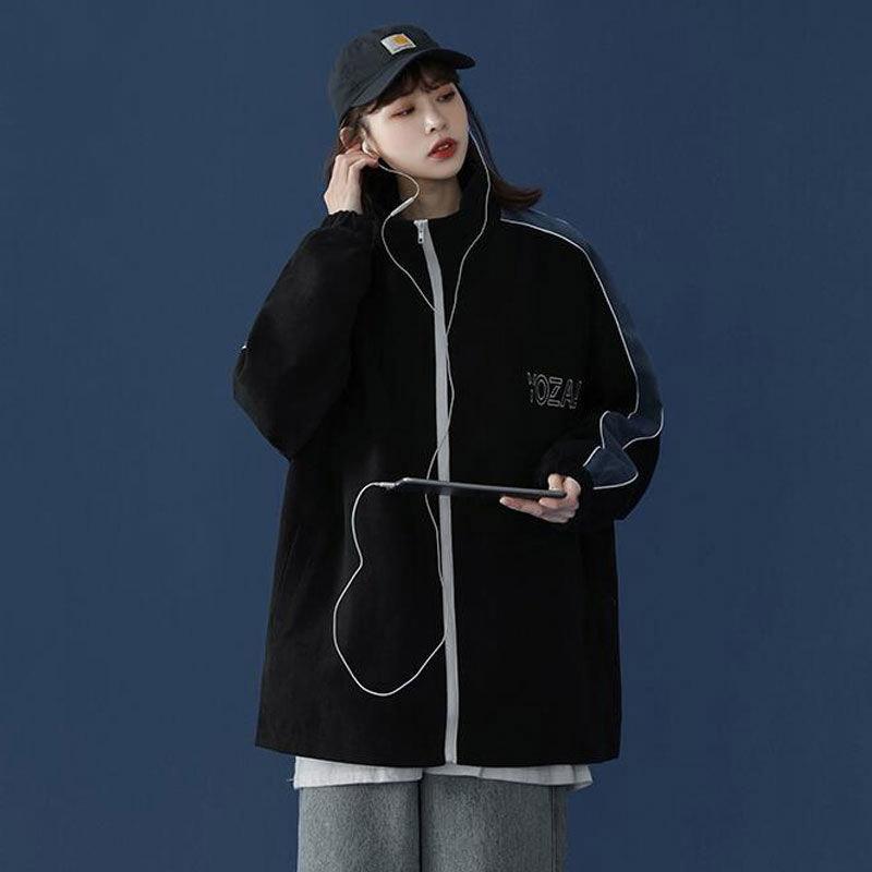 Autumn and Winter Lazy Retro Loose All-match Baseball Uniform Jacket Women