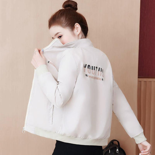 Lining Spring and Autumn Jacket Women 2021 Korean Casual Baseball Uniform Small Jacket Jacket Top