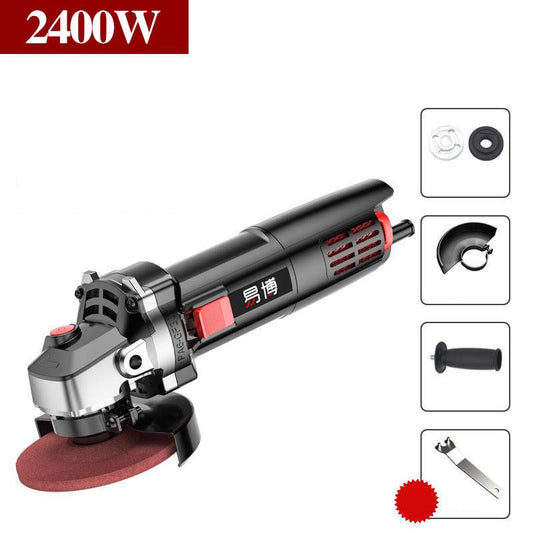 2400W Industrial Cutter Multi-function Angle Grinder Electric Grinder Handheld Wired Polisher 24500RPM