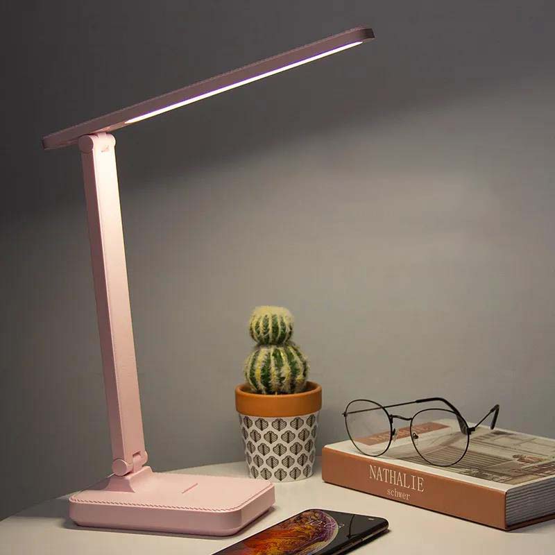 Touch Dimming LED Eye Protection Desk Lamp Learning USB Charging Plug-in Writing Reading Desktop Night Light