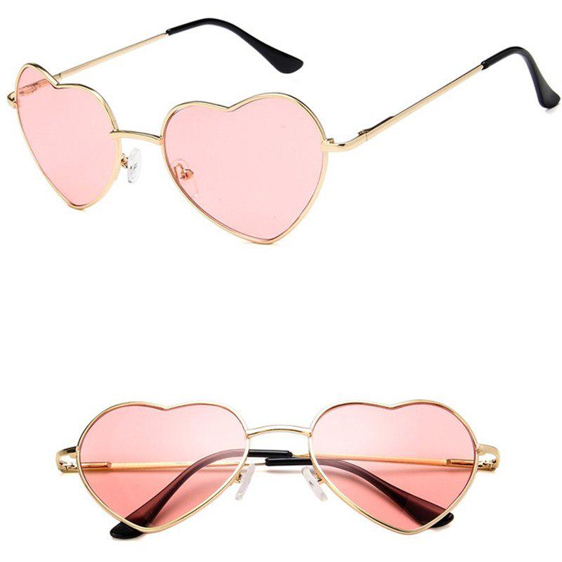 Heart Shaped sunglasses woman Lovely shades Sun Glasses for women candy color metal frame girl sungl