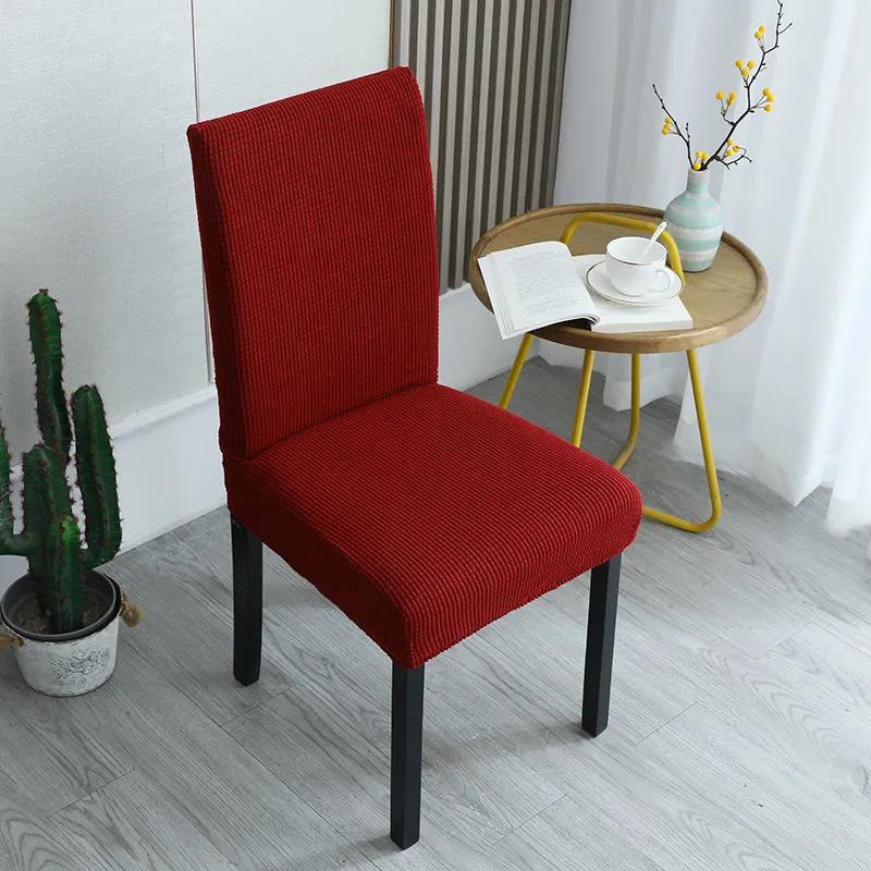 Thickened Chair Cover Cover Universal Universal Home Dining Chair Cover Elastic One-piece Stool Cover Dining Table and Chair Cover Back Cushion