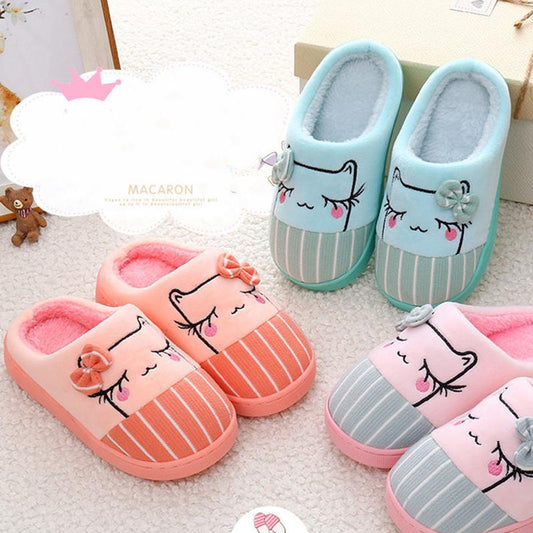 Winter Warm Cartoon Thick-soled Non-slip Home Indoor Slippers