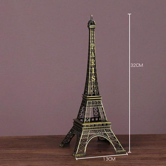 Landmark Building Model Paris Eiffel Tower Crafts Living Room Wine Cabinet Decorations Office Desktop Ornament