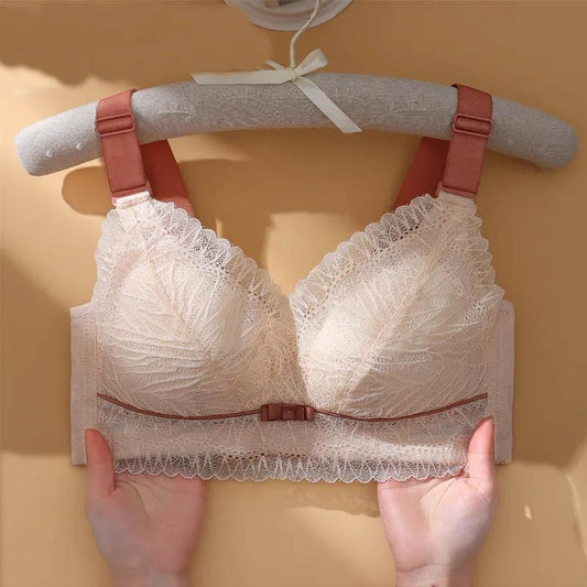 Full Cup Latex Underwear Women's Big Breasts Show Small Bras Without Steel Rings To Collect Auxiliary Breasts To Prevent Sagging and Gather Thin Bras