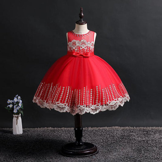 Girls' Costumes Children's Dresse Korean Dresses Flower Girls Tutu Skirts Mesh Princess Dresses