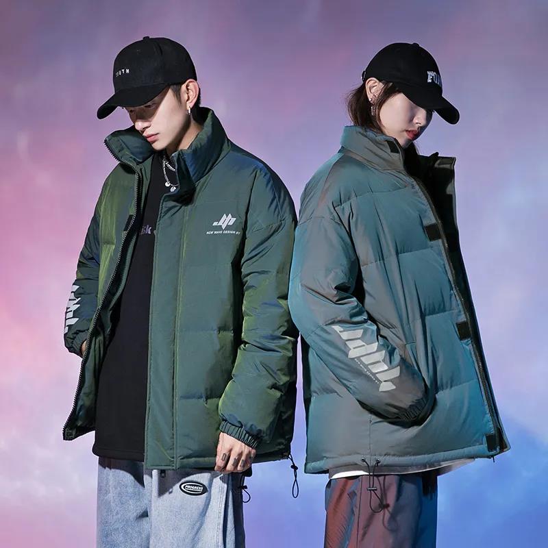 Men's and Women's Cotton-padded Jackets Couple Style Jackets Autumn and Winter Cotton-padded Jackets Thick Bread Down Padded Jackets