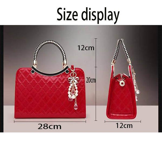 Big capacity European and American style Shoulder Handbag Trendy wild Woman bag Leather bag