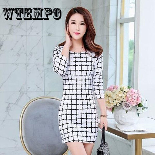 Checks Flared Leisure Vintage Dresses 2019 Summer Women Casual Shirt Dress knee-length Dress