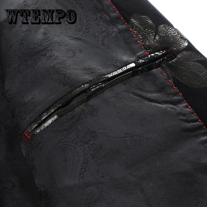Male Suit Blazer Printed Men Slim Jacket Suits Fashion Luxury Formal wedding Dress Stage