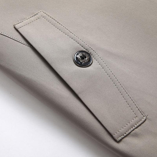 Autumn And Winter Medium and long section Woolen coat Large size Windbreaker Men's clothes