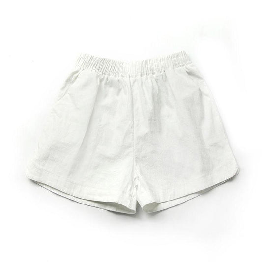 WTEMPO S-XXXL Linen Cotton Shorts Women's Summer Elastic Waist Solid Color Large Size Thin Breathable Wide-leg Pants Casual Holiday Sports Home