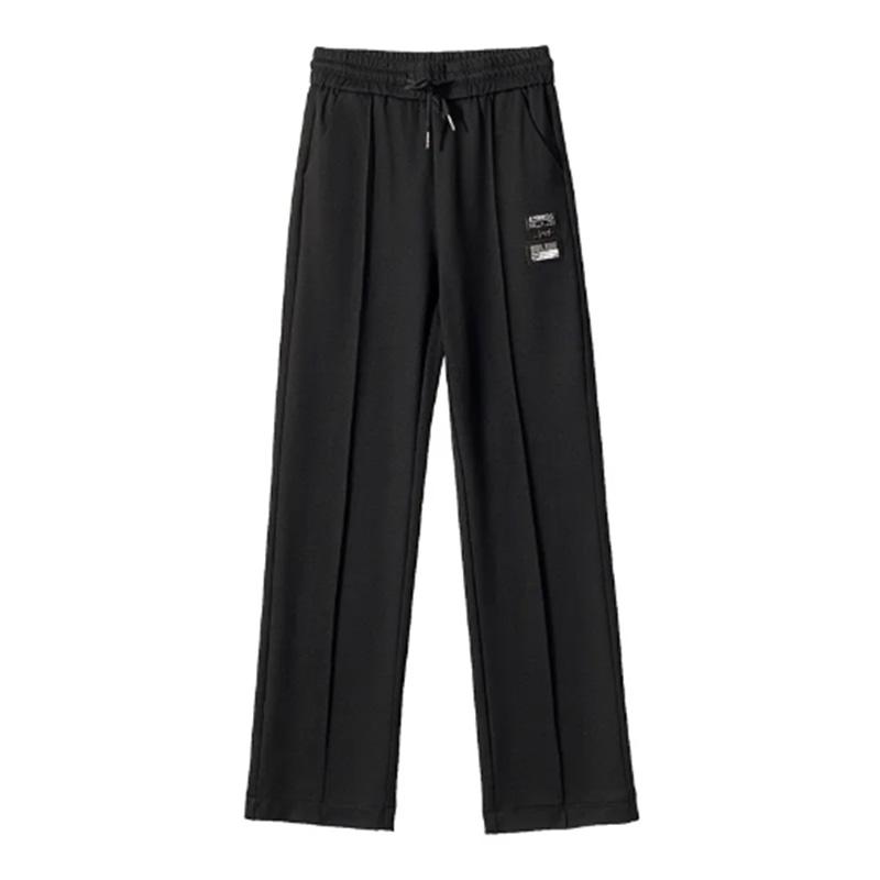 Sports Pants Women's Spring, Summer and Autumn Loose Straight Wide-leg Pants High Waist Solid Color Casual Pants Women's Outer Wear Pants