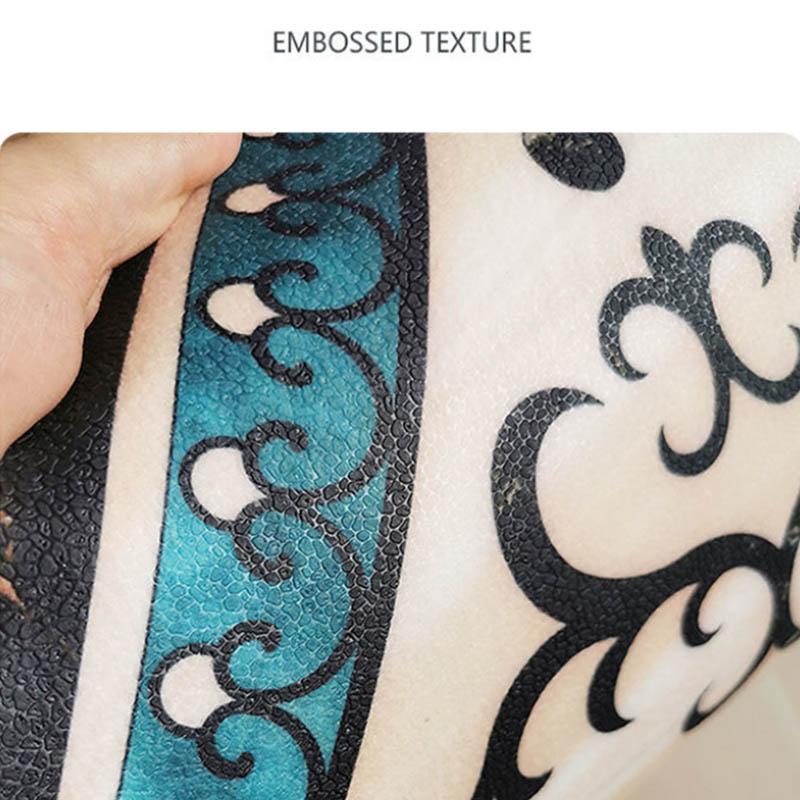 Modern and Simple Floor Mats60*90cm Waterproof and Oil-proof Can Be Scrubbed Kitchen Floor Mats PVC Non-slip Door Mats Can Be Cut