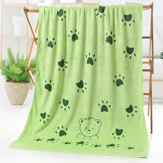 Cute Cartoon Big Towel Super Absorbent Bath Towel Bath Towel Set Is Softer Than Pure Cotton, Does Not Fade and Does Not Shed Hair