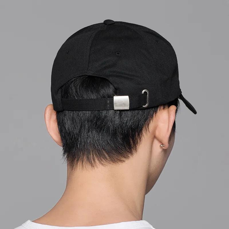 Men's Casual Three-ring Hat Paris Tower Peaked Cap Spring Summer Iron Ring Baseball Cap Women's Street Hip-hop Hat Adjustable Ponytail Hat