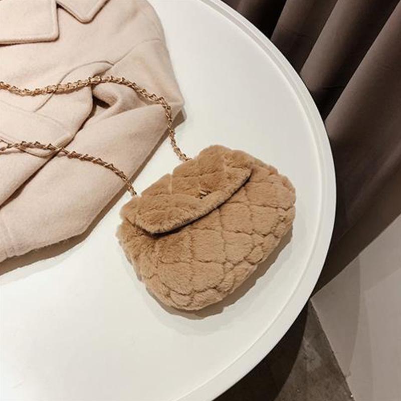 Plush Multi-layer Female Bag Fashion Trend Large Capacity Messenger Bag Middle-aged Lady Shoulder Bag Mother Bag
