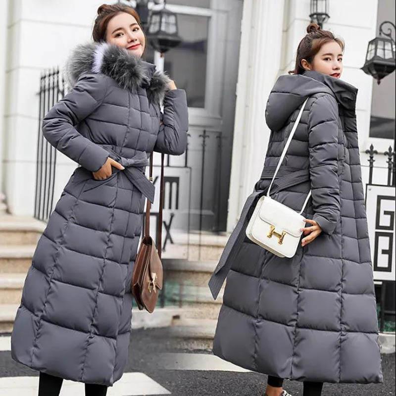 Down Padded Jacket Women's Long Padded Jacket Winter Loose Student Cotton Clothes Jacket Trend