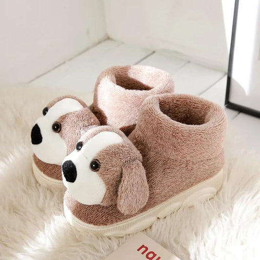 Winter Cotton Slippers Bag Plush Home Lovers Thick-soled Indoor Warm Wool Slippers