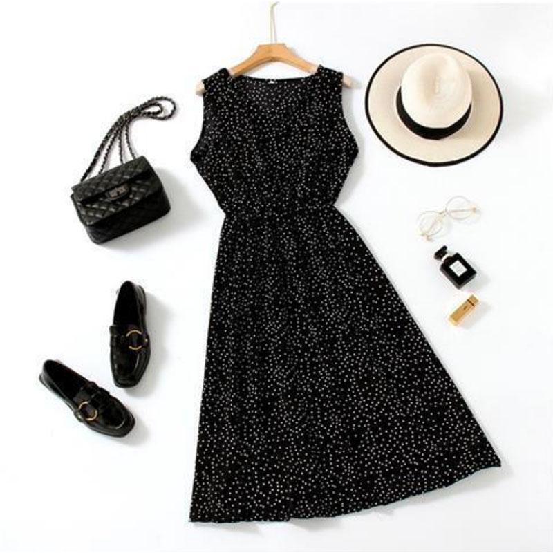 Chiffon Floral Holiday Dress Student Dress Fairy Skirt Casual Skirt