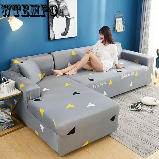 Elasticity Chair Covers Polyester Fabric Sofa Cover Slipcover Couch Protector for Four Persons