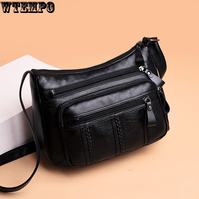 Soft Leather Bag Large Capacity Bag Ladies Bag Fashion Wild Shoulder Messenger Bag