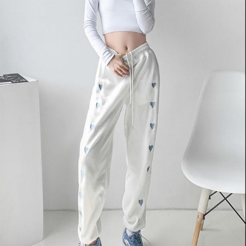 Pants Women's High Waist Wide Leg Loose and Thin All-match Trend Printing Casual Leggings Sports Pants