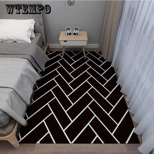 European Style Home Area Rugs Bedroom Mat Non-slip Floor Rug super soft Decorative Carpet