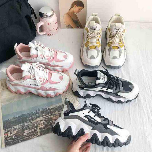 Plus Size 35-40 Summer Retro Women Mesh Sneakers Girls Breathable Running Basketball Shoeses Shockproof Non-slip Pink Shoes