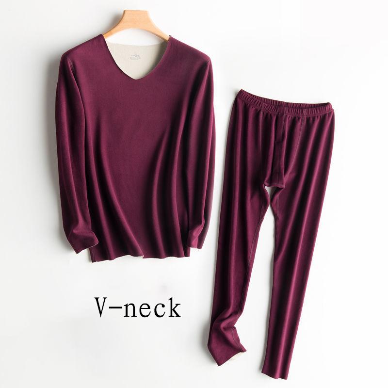 Winter Men Thermal Underwear Tops Pants Male Autumn Clothes Tight Suit Thicken Windproof Comfortable Soft Lining Long Sleeve High Elasticity Slim