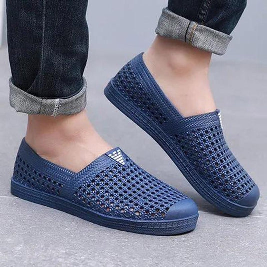 Summer Men's Beach Shoes Waterproof Hollow Breathable Casual Shoes