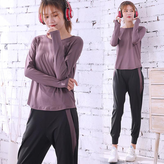 Women's Sports Suit Yoga Clothes Loose Large Size Gym Running Quick Dry Clothes Bodybuilding Fitness Suit Training Set