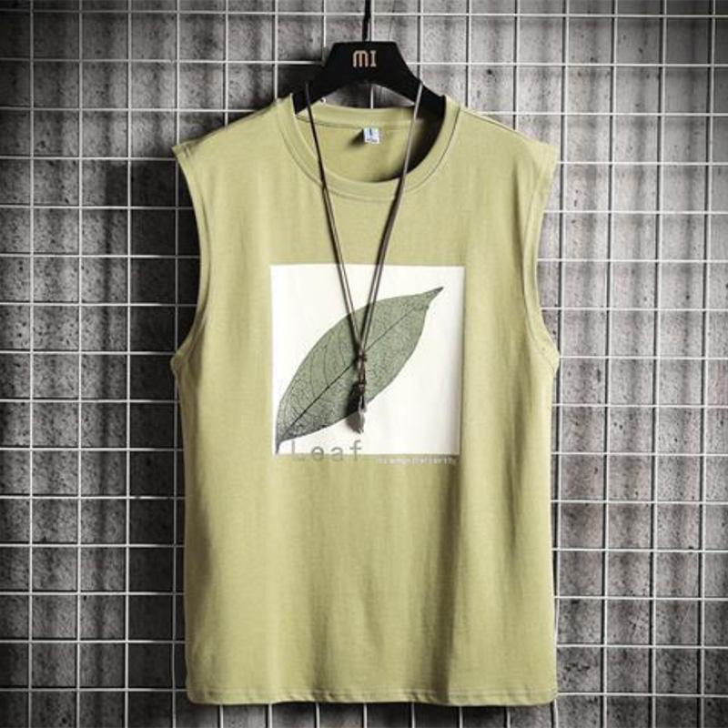 Basketball Vest Men's Ice Silk Summer Cotton Vest Vest Thin Section Loose Fitness Sports Sleeveless Printing Vest