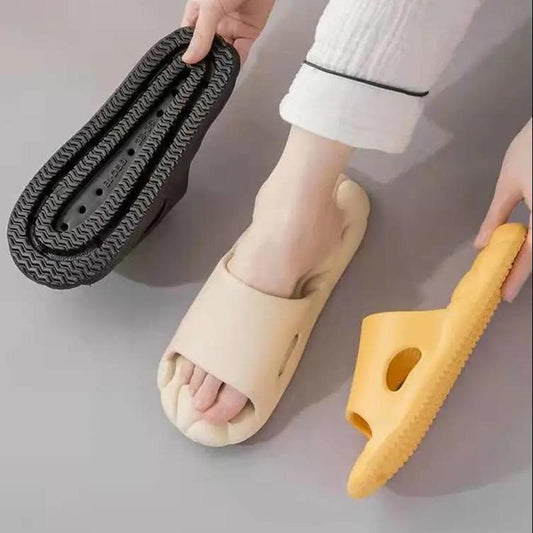 Lightweight Mute Slippers Women's EVA Non-slip Home Indoor Bathroom Stepping on Shit Lightweight Sandals Men