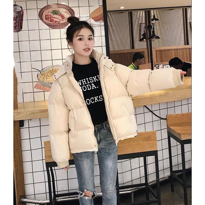 Women's Cotton-padded Jacket Korean Style Loose and Thick Down Padded Jacket Winter Cotton-padded Jacket Student Bread Clothes Tide