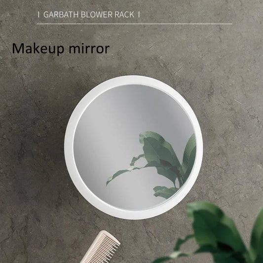 Wall-mounted Makeup Mirror Bathroom Bedroom Punch-free Suction Cup Round Beauty Mirror