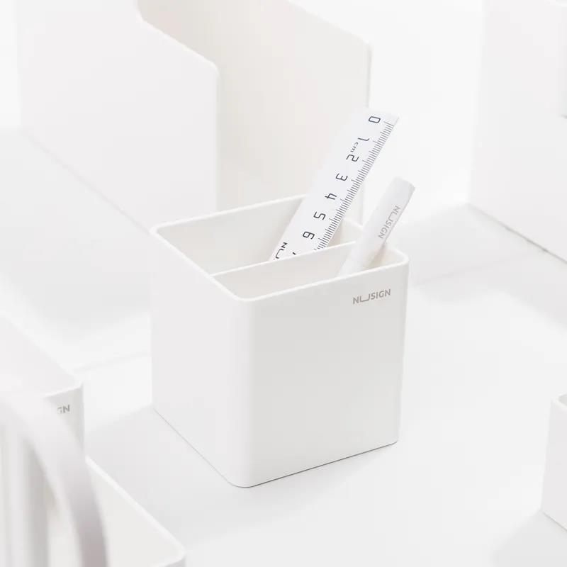 Concise Desktop Office Storage Box Organizing Pen Holder Multifunctional Resin Pen Holder