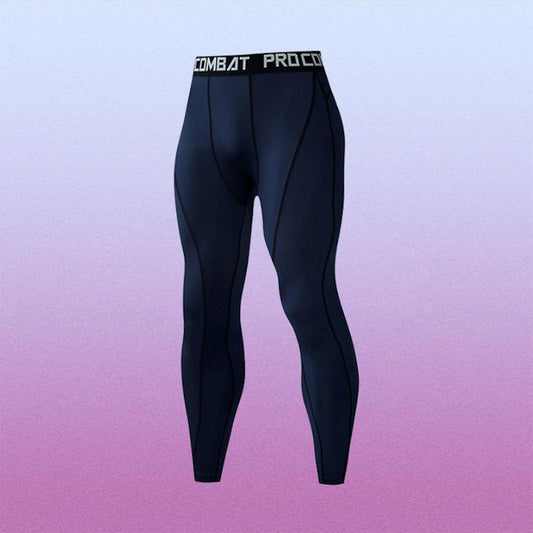 Basketball Tight Trousers Thin Elastic Fitness Training Running Quick-drying Bottoming Compression Nine-point Pants Men