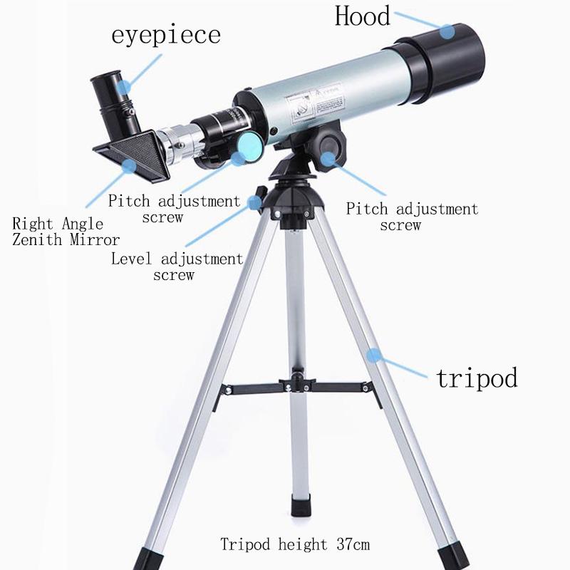 Astronomical Telescope High Magnification Zoom HD Outdoor Monocular with Tripod Moon Observation Telescope