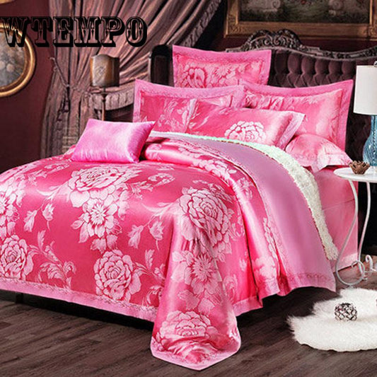 Comforter Luxury Bedding Sets Duvet Cover Bed Sheet Double Jacquard Bed Linens Set