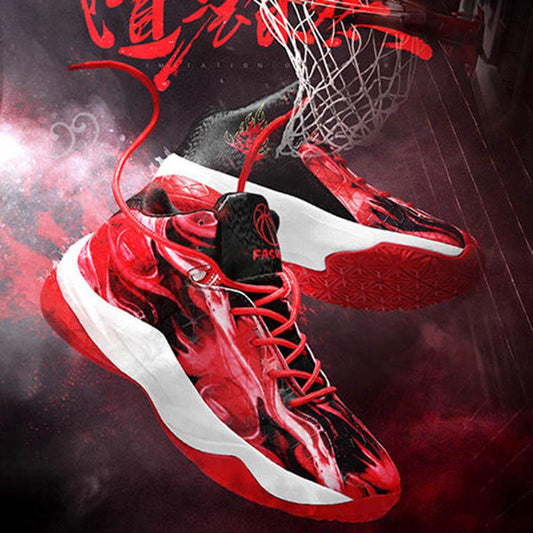 Size 36-45 Men Sneakers Graffiti Basketball Shoes Non-slip Lightweight Breathable Running Shoes