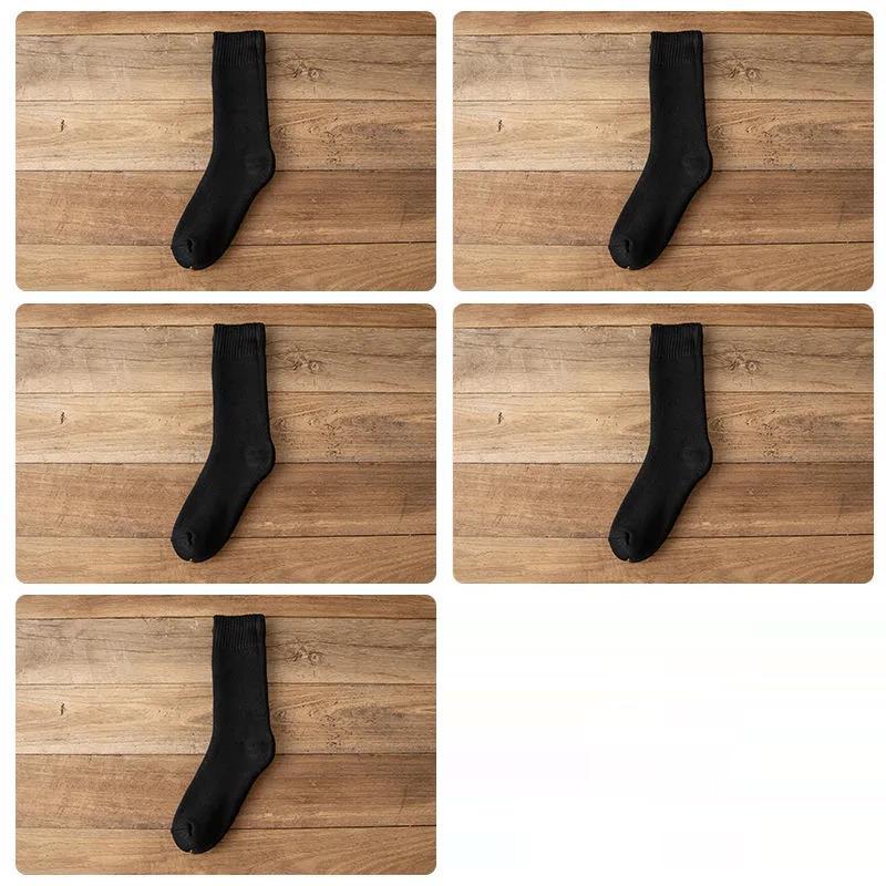 Winter Men's High Tube Socks Thickened Plus Velvet Fashion Terry Socks Deodorant Antibacterial Heightened Socks