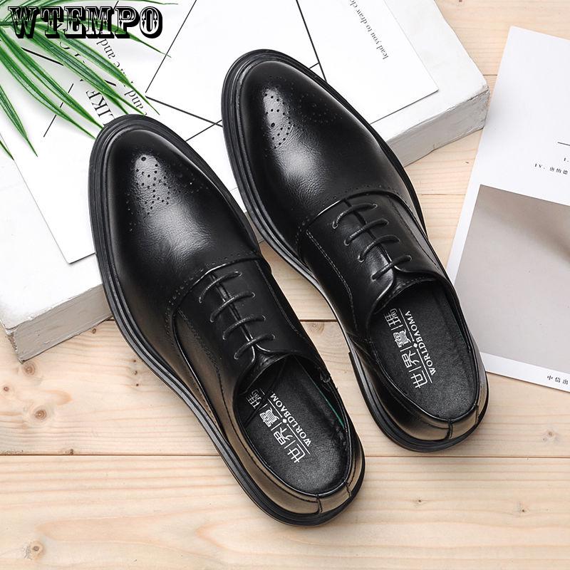 Men's Fashion Pointed Toe Patent Leather Shoes Slip on Formal Dress Business Shoes
