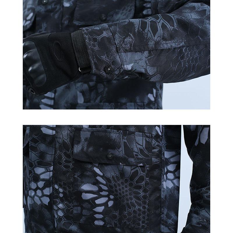 Camouflage Clothing Men's Suit Men's Spring and Autumn Wear-resistant Welder Construction Site Military Fans Labor Insurance Work Clothes