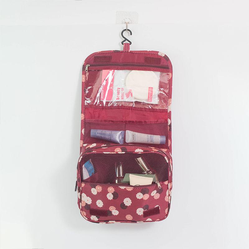 Foldable makeup bags Cosmetic bag Zippered case portable Hanging Toiletry Organizer for Women Girls